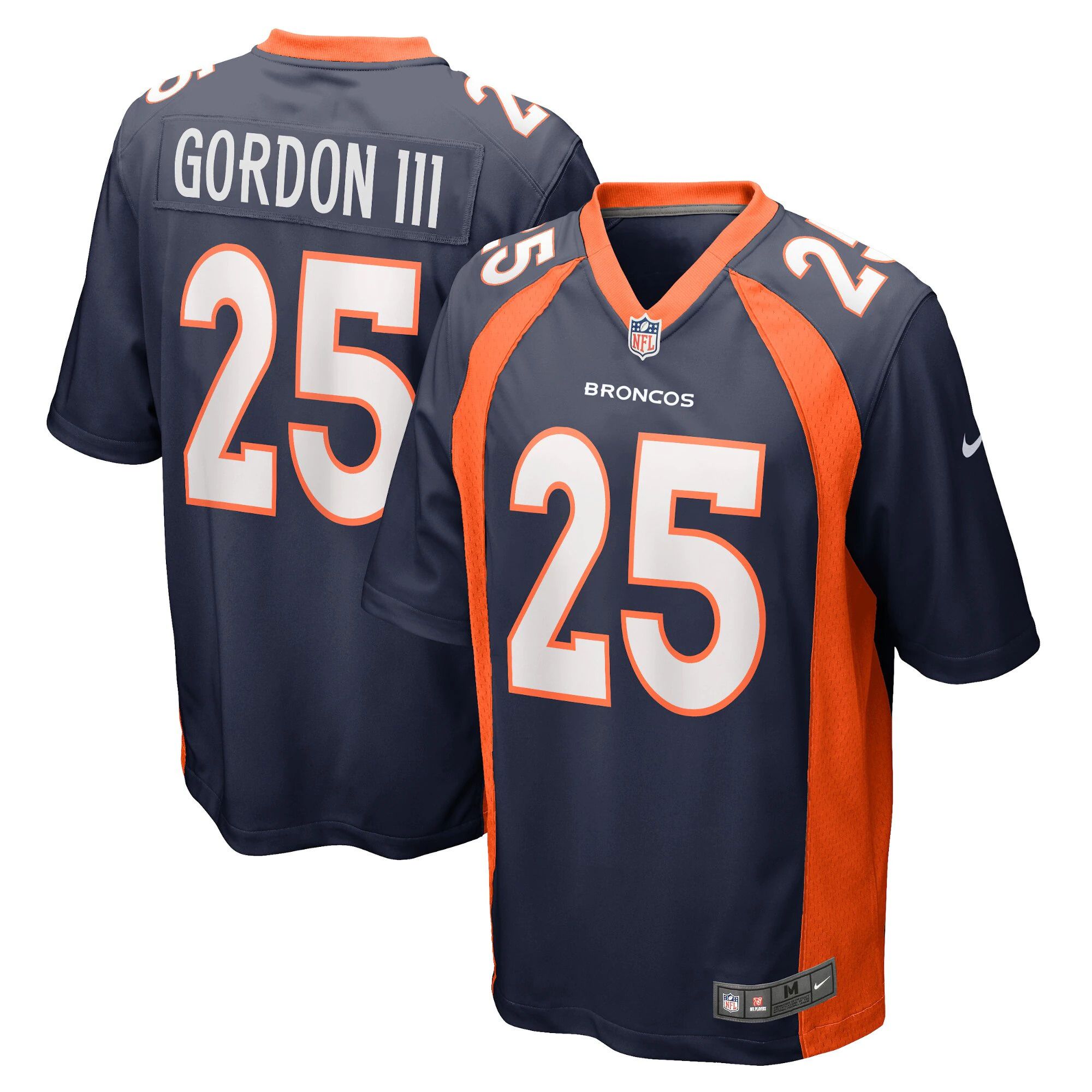 Men Denver Broncos #25 Melvin Gordon III Nike Blue Game NFL Jersey